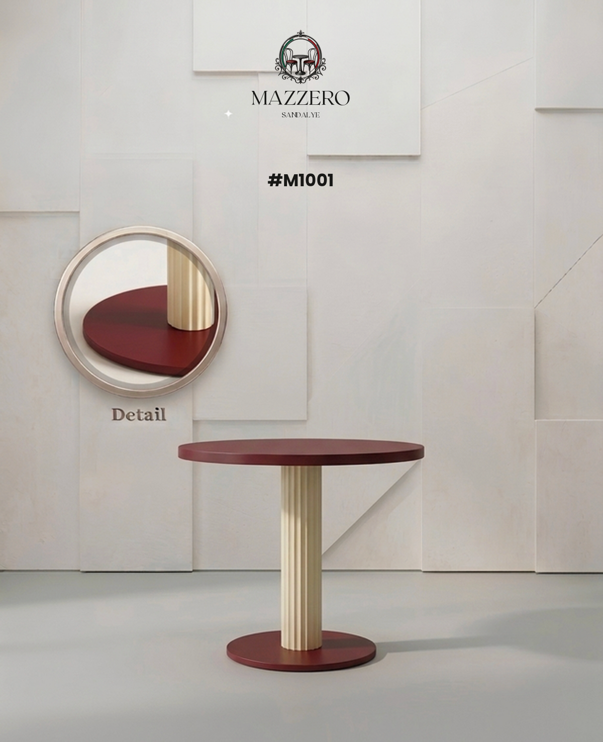 Mazzero M1001 Kafe-Restoran Sehpası